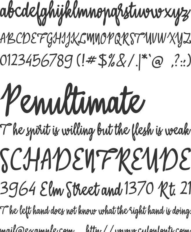 ABasterRules font preview