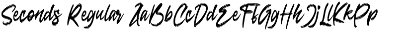Seconds Regular font