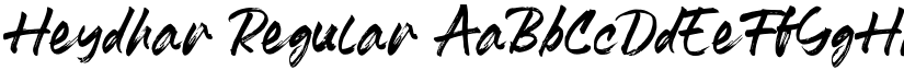 Heydhar Regular font