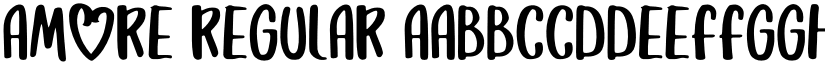 Amore Regular font