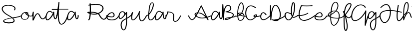 Sonata Regular font