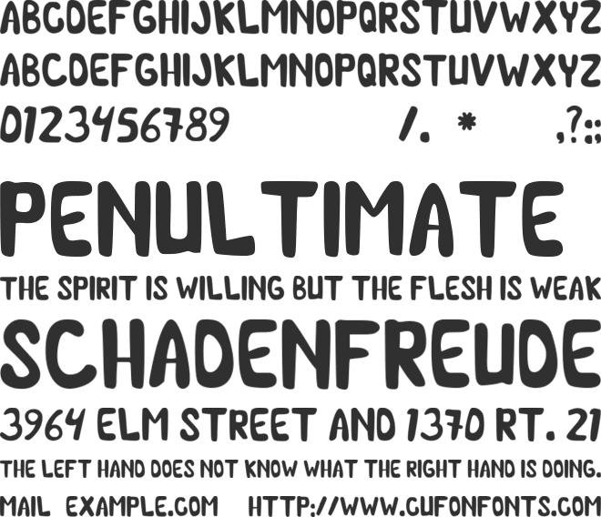 Chilmic Free font preview