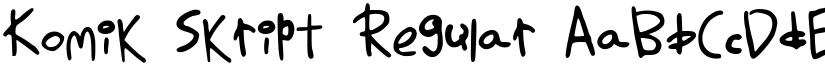 Komik Skript Regular font