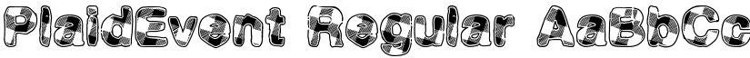 PlaidEvent Regular font