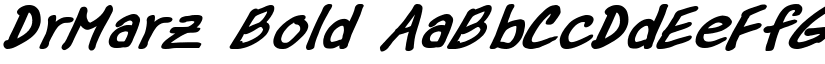 DrMarz Bold font
