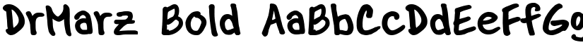 DrMarz Bold font
