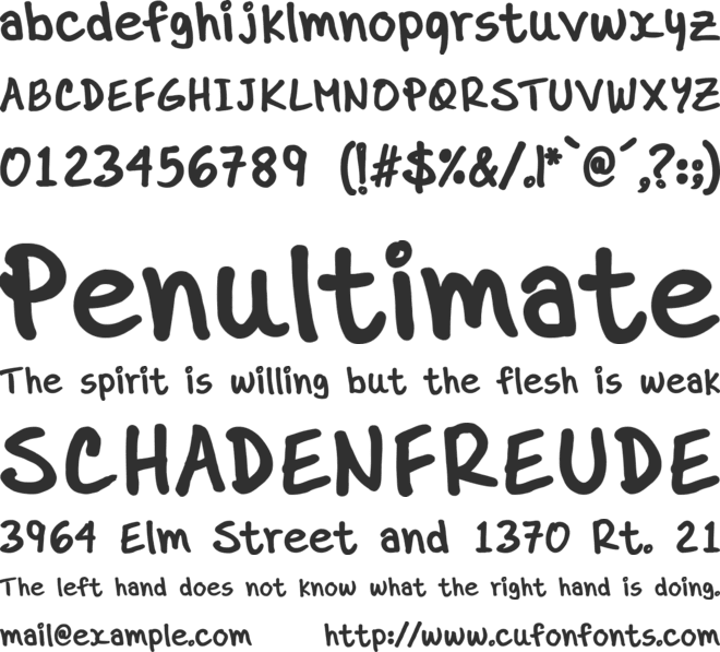 DrMarz font preview