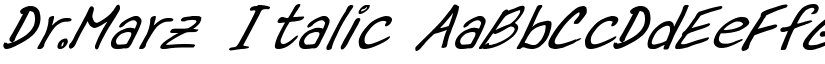 Dr.Marz Italic font