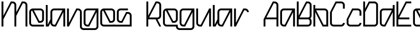 Melanges Regular font