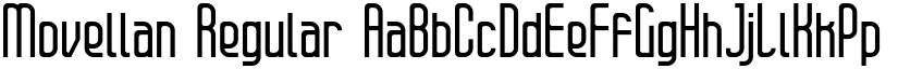 Movellan Regular font
