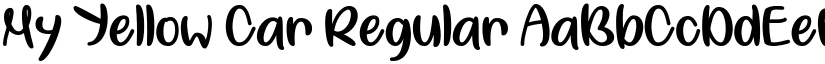 My Yellow Car Regular font