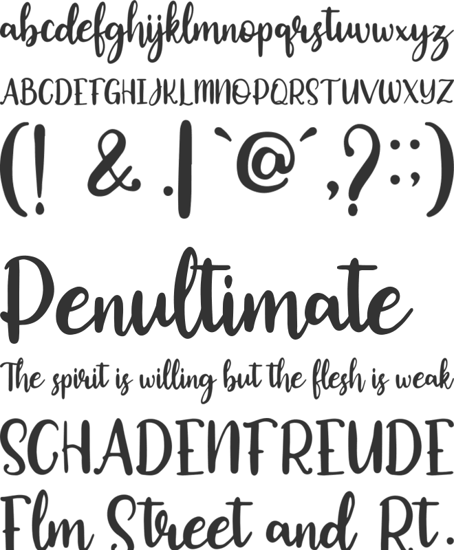 Okuland font preview