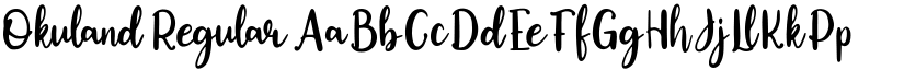 Okuland Regular font