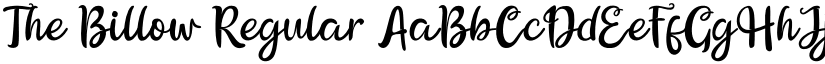 The Billow Regular font