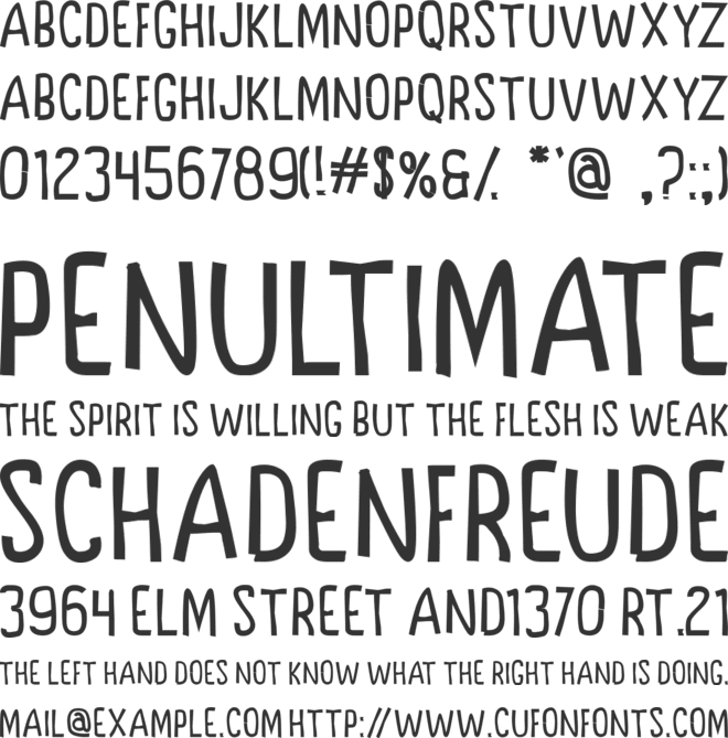 Triadi font preview