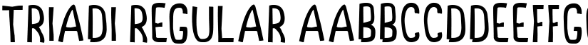 Triadi Regular font