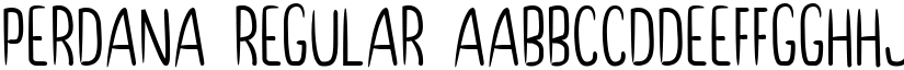 Perdana Regular font
