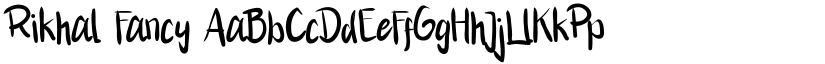 Rikhal Fancy font