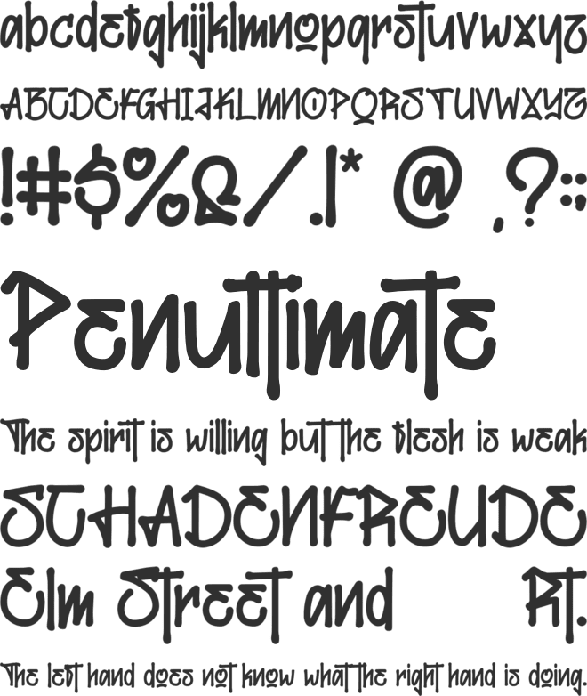 Maxtield font preview