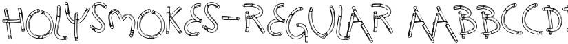 HolySmokes-Regular font