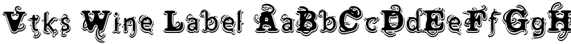 Vtks Wine Label font