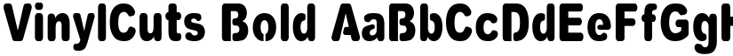 VinylCuts Bold font