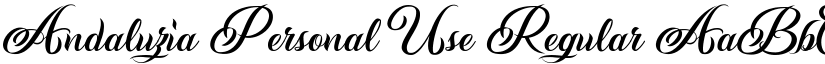 Andaluzia Personal Use Regular font