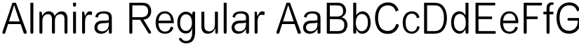 Almira Regular font