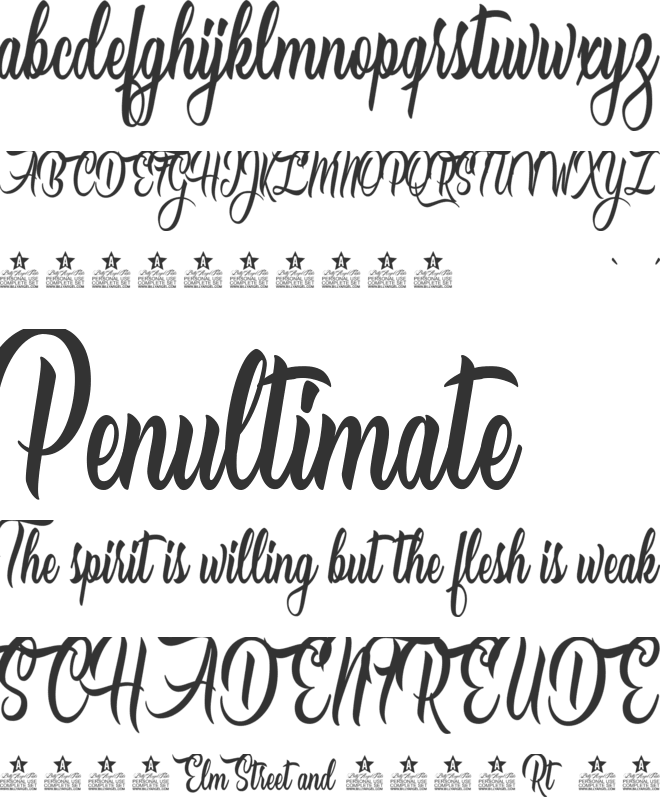 Love Empire Personal Use font preview