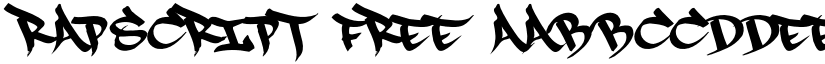 RapScript Free font