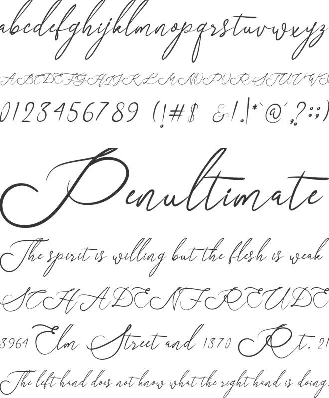 Just Sunday font preview