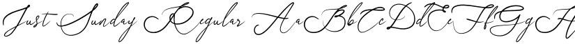 Just Sunday Regular font
