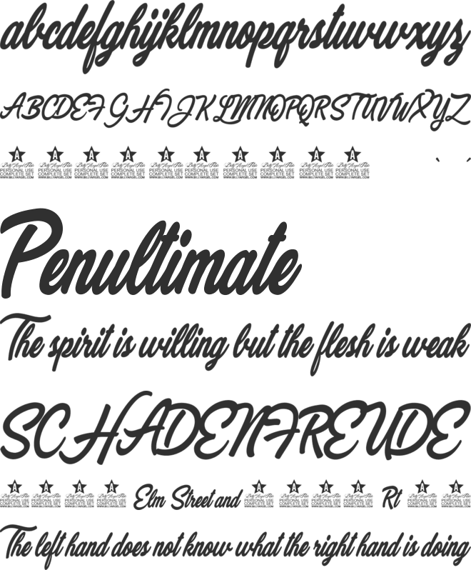 Marvelous Personal Use font preview
