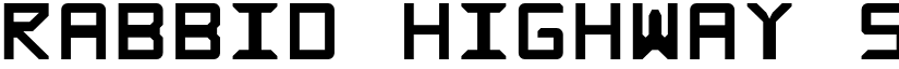 Rabbid Highway Sign Bold Caps Regular font