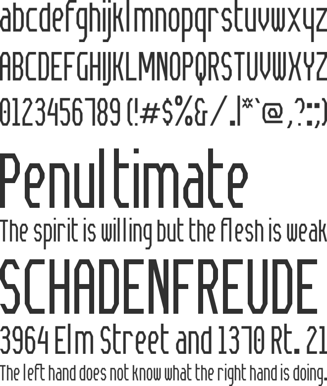 Meyer Gothic NBP font preview