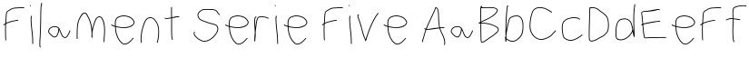 Filament Serie Five font