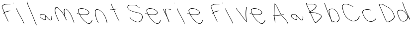 Filament Serie Five font
