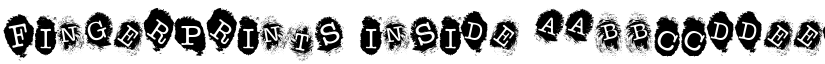 Fingerprints Inside font