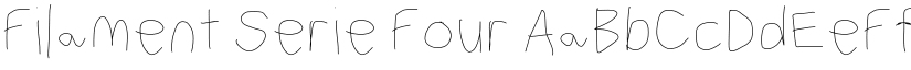 Filament Serie Four font