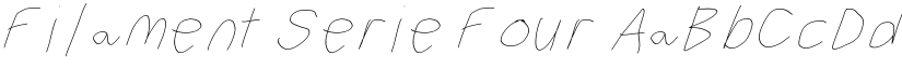 Filament Serie Four font