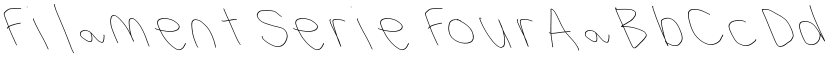 Filament Serie Four font