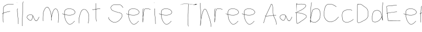 Filament Serie Three font