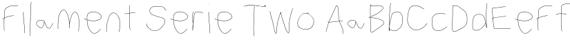 Filament Serie Two font