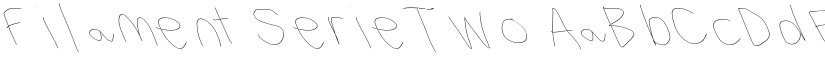 Filament Serie Two font