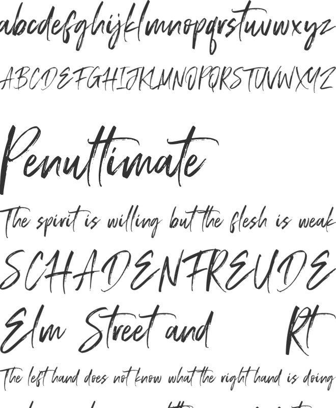 Displatter font preview