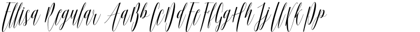 Ellisa Regular font