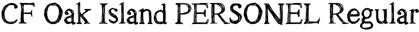 CF Oak Island PERSONEL font download