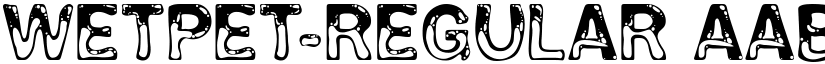 WetPet-Regular font