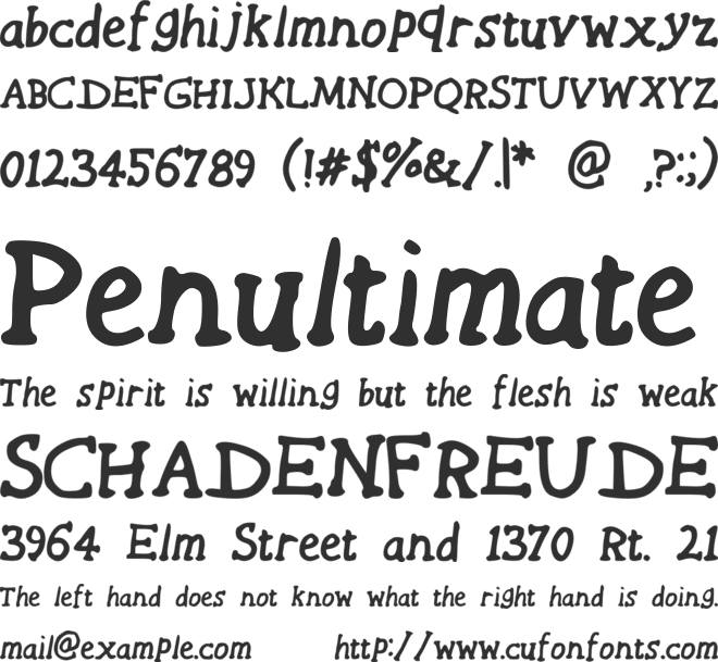HandyWesternSerif font preview