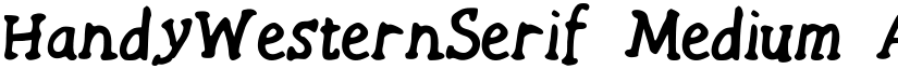 HandyWesternSerif Medium font